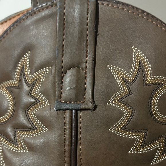 Laredo men’s Tan Western Boots with Stitching size 9 - Picture 7 of 9